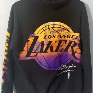 NBA Black and Purple Los Angeles Lakers Sweater